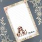 Personalized Baking Sloth Cookie Tester, Notepad Stationery