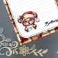 Personalized Naughty List Bear, Christmas, Holiday, Notepad Stationery