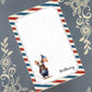 Personalized USA Mouse 3, American Flag, Notepad Stationery