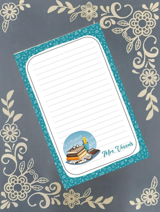 Personalized Teacher #4, Notepad Stationery