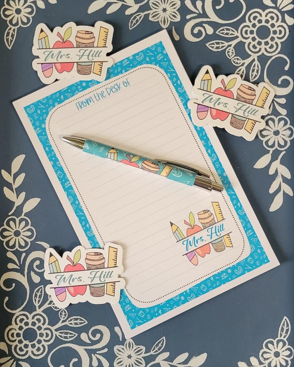 Personalized Teacher #1, Notepad Stationery