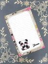 Personalized Panda Notepad Stationery