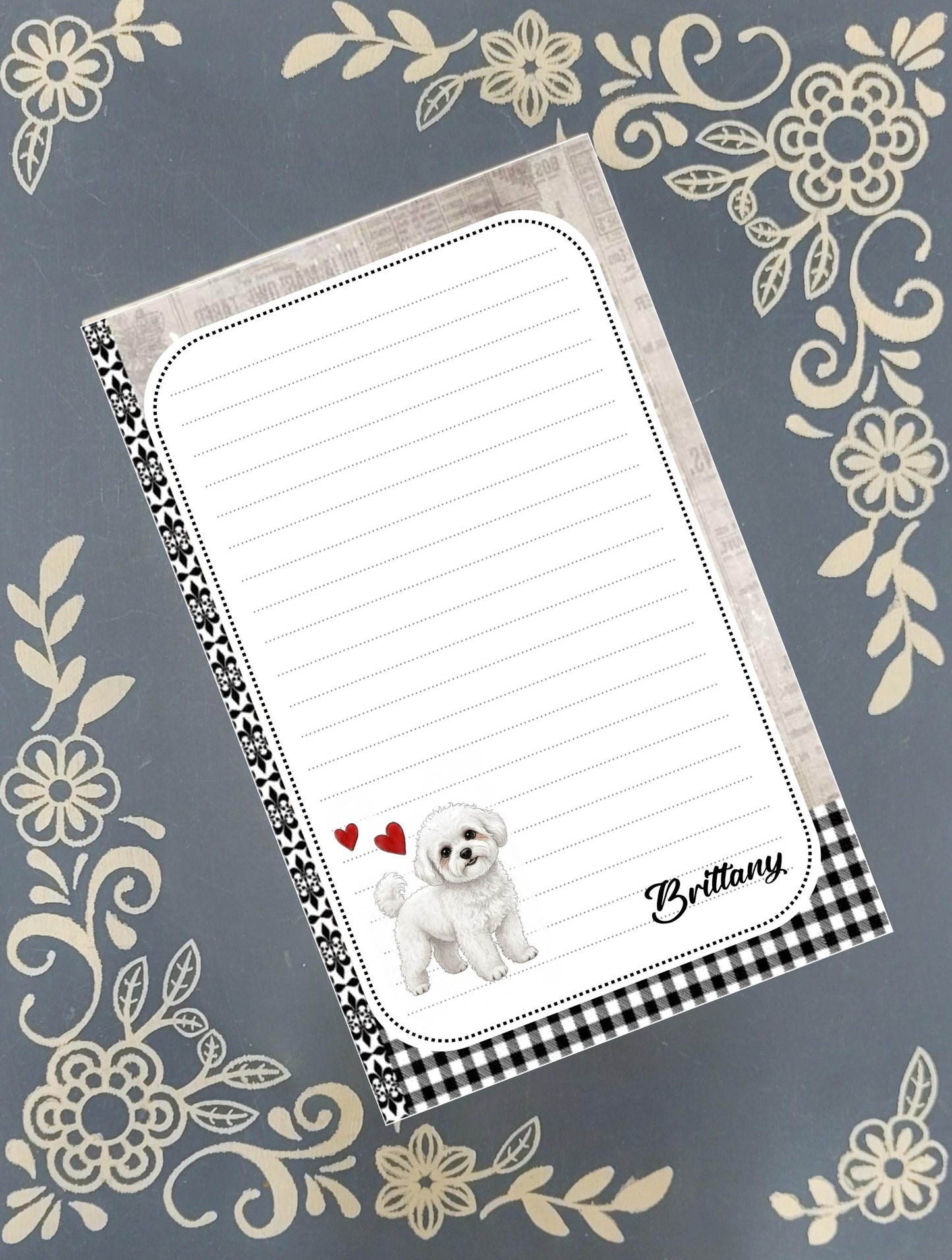 Personalized Dog Breed Notepad | Custom Pet Lover Stationery