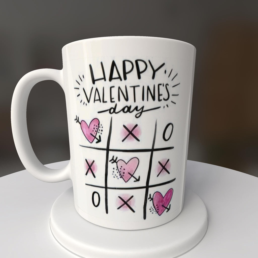 Valentines Tic-Tac-Toe Mug or Tumbler