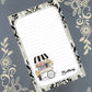 Personalized Flower Cart Damask Notepad Stationery