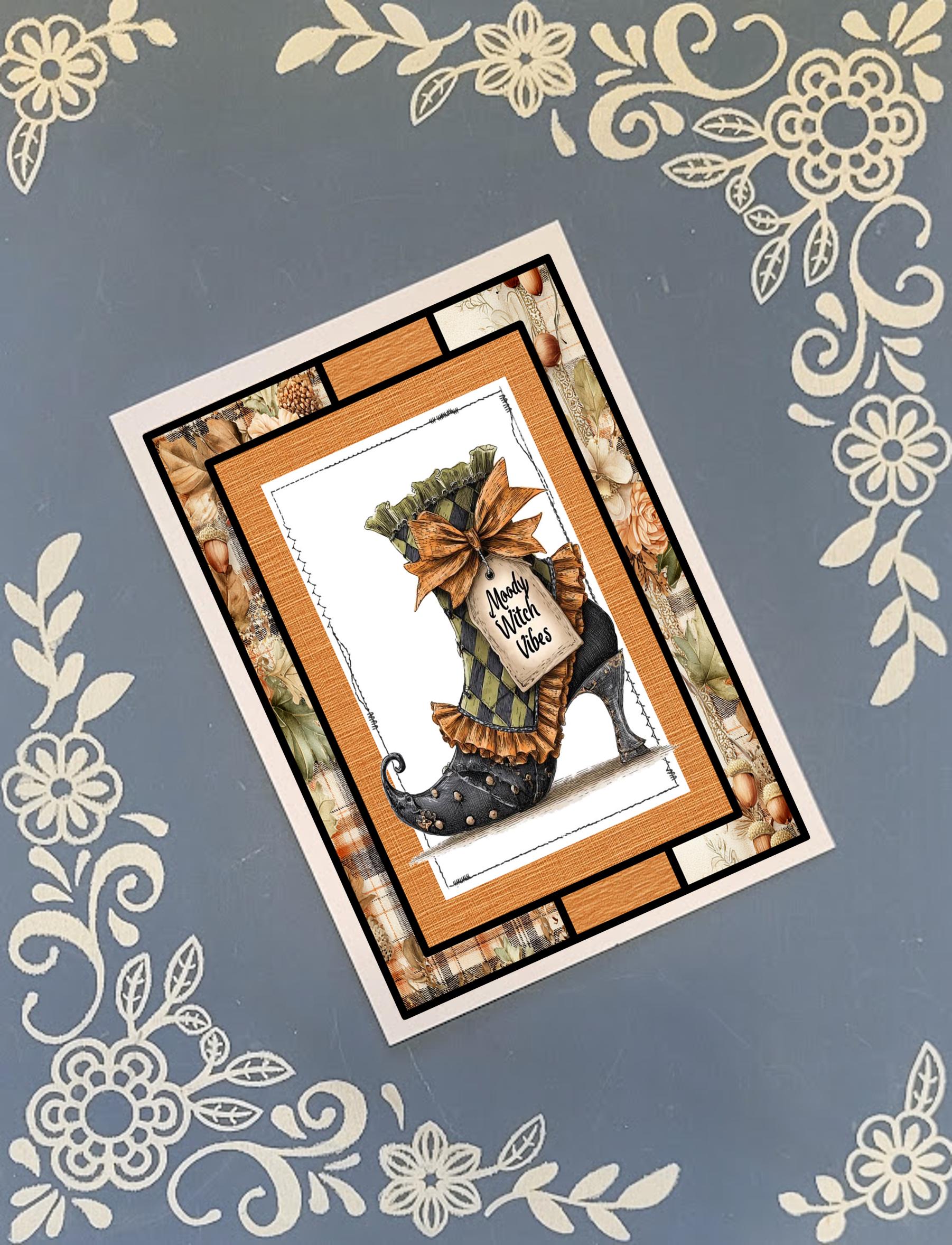 Witches Greeting Card Bundle, Halloween, 5x7 with Envelopes