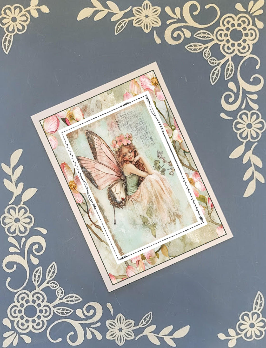 Fairy, Pastel Woodland Fairies, Greeting Card Bundle, 5x7 with Envelopes