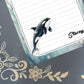 Personalized Orca Whale Notepad | Custom Marine Life Stationery