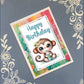 Cute Happy Birthday Animals 2, Greeting Card Bundle, 5x7 with Envelopes