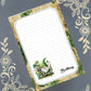 Personalized St. Patrick's Day, Green Gnome, Notepad Stationery