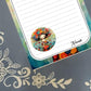 Personalized Girl in Bubbles, Notepad Stationery