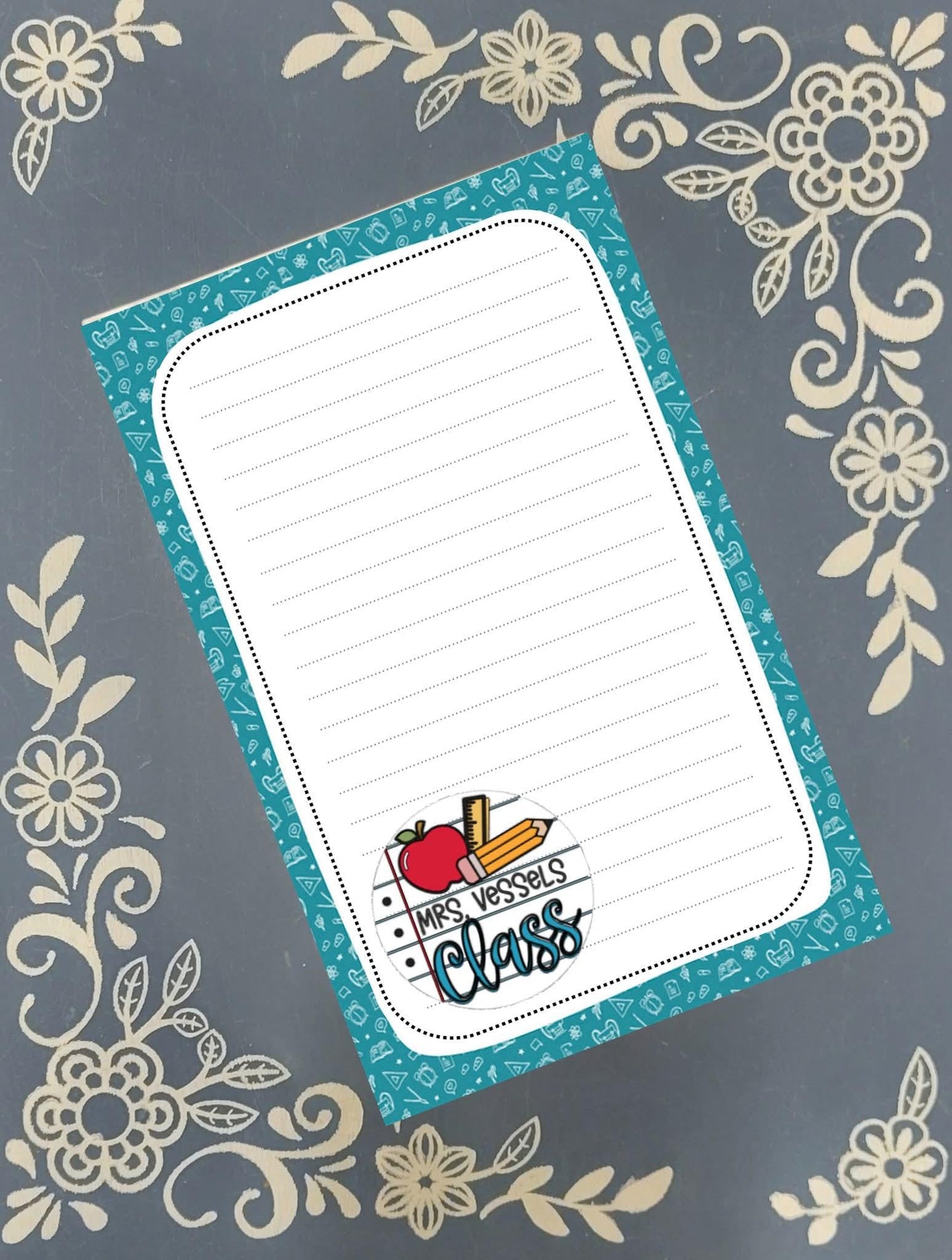 Personalized Teacher #2, Notepad Stationery