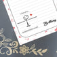 Personalized I Love You This Much, Stick Figure, Notepad Stationery