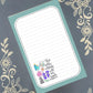 Personalized Massage Therapist, She Works Willingly With Her Hands, Notepad Stationery