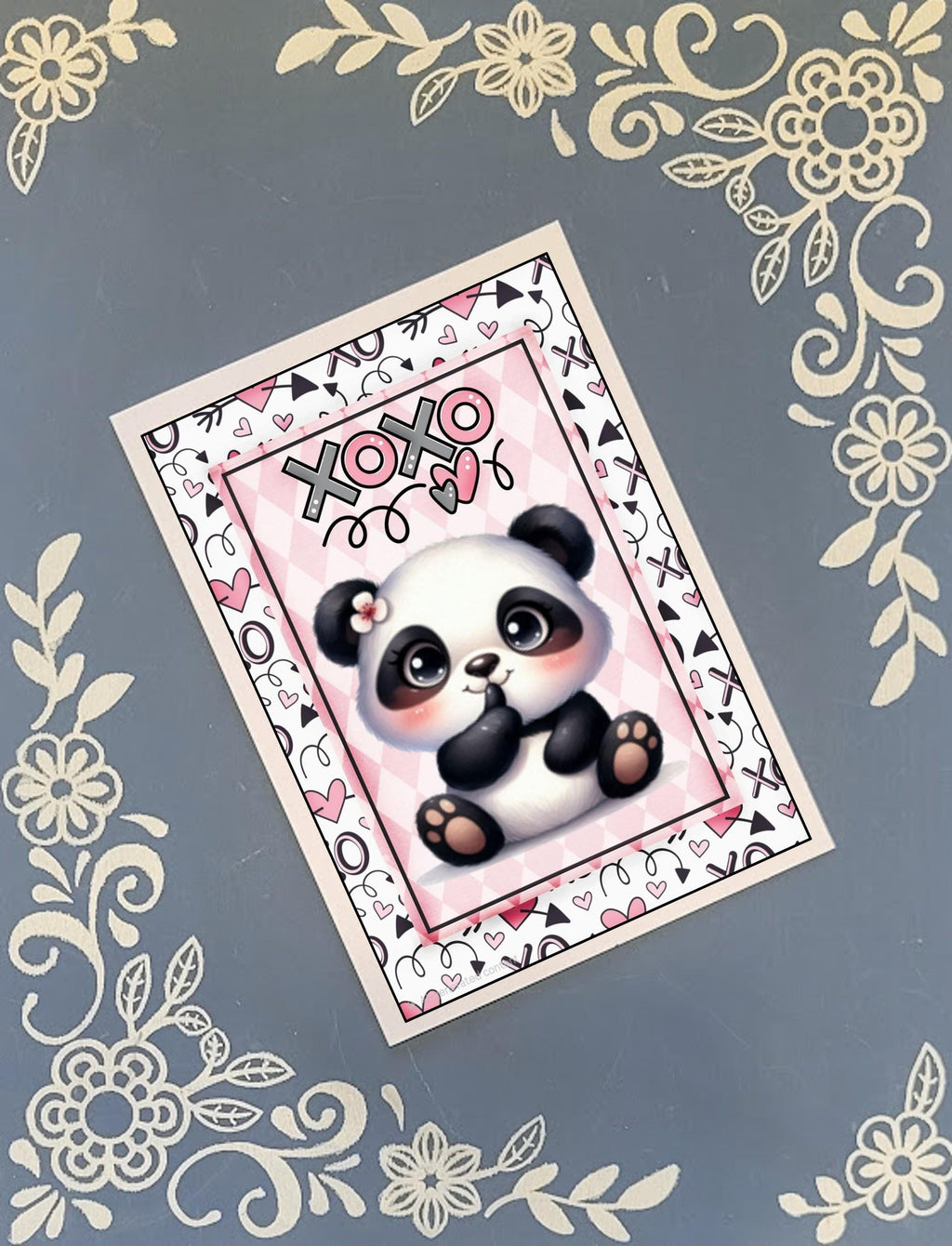 Valentine's Black & Pink Greeting Card Bundle