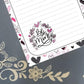 Personalized Valentine's, Be Mine, Hearts, Notepad Stationery