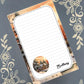 Personalized Winter Cabin, Christmas, Winter, Holiday, Notepad Stationery