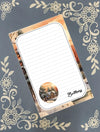 Personalized Winter Cabin, Christmas, Winter, Holiday, Notepad Stationery