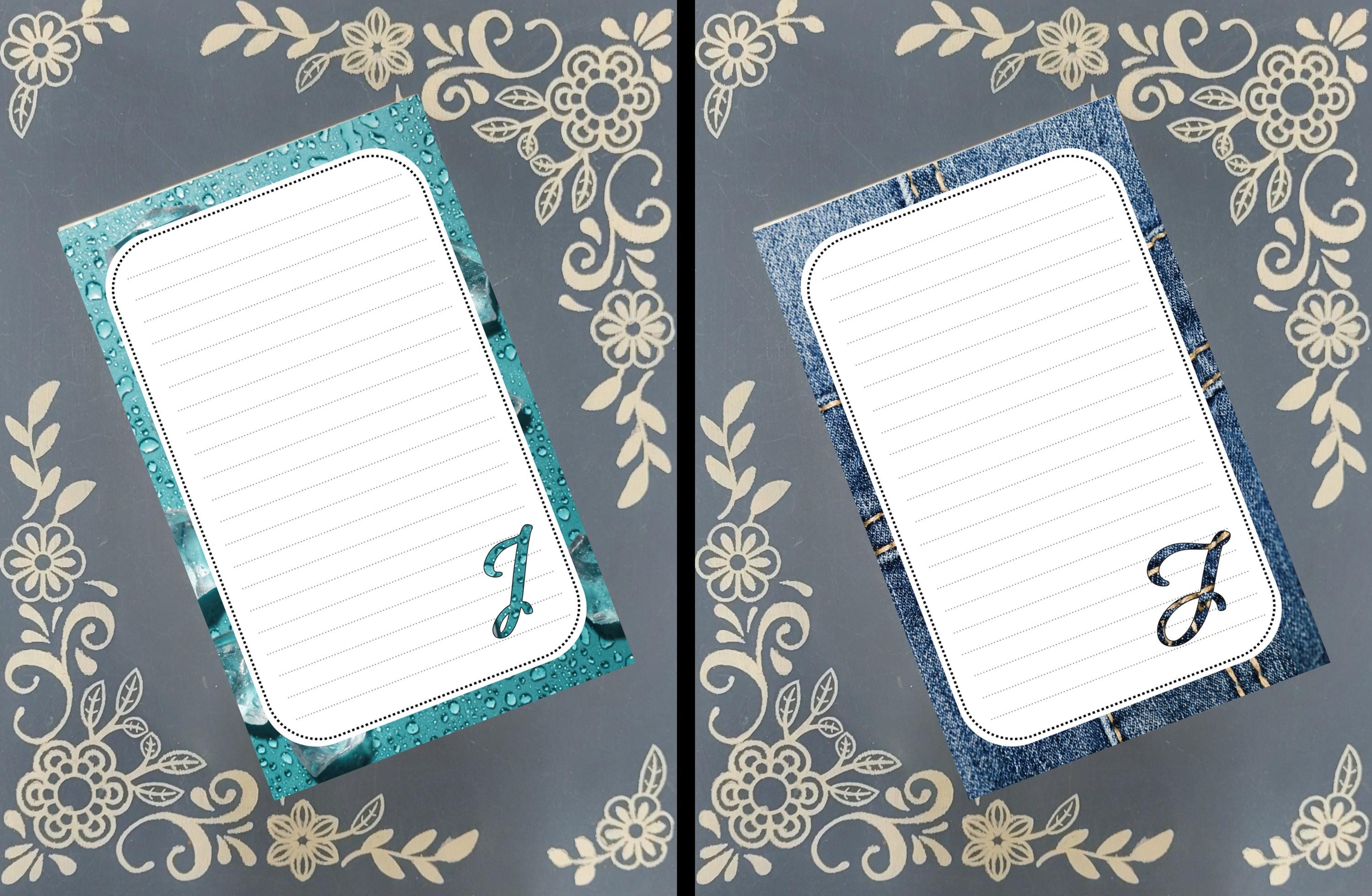 Personalized ABC Animal Notepad, Monogram Stationery
