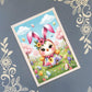 Easter Bunny & Chicks Greeting Card Bundle, 5x7 with Envelopes