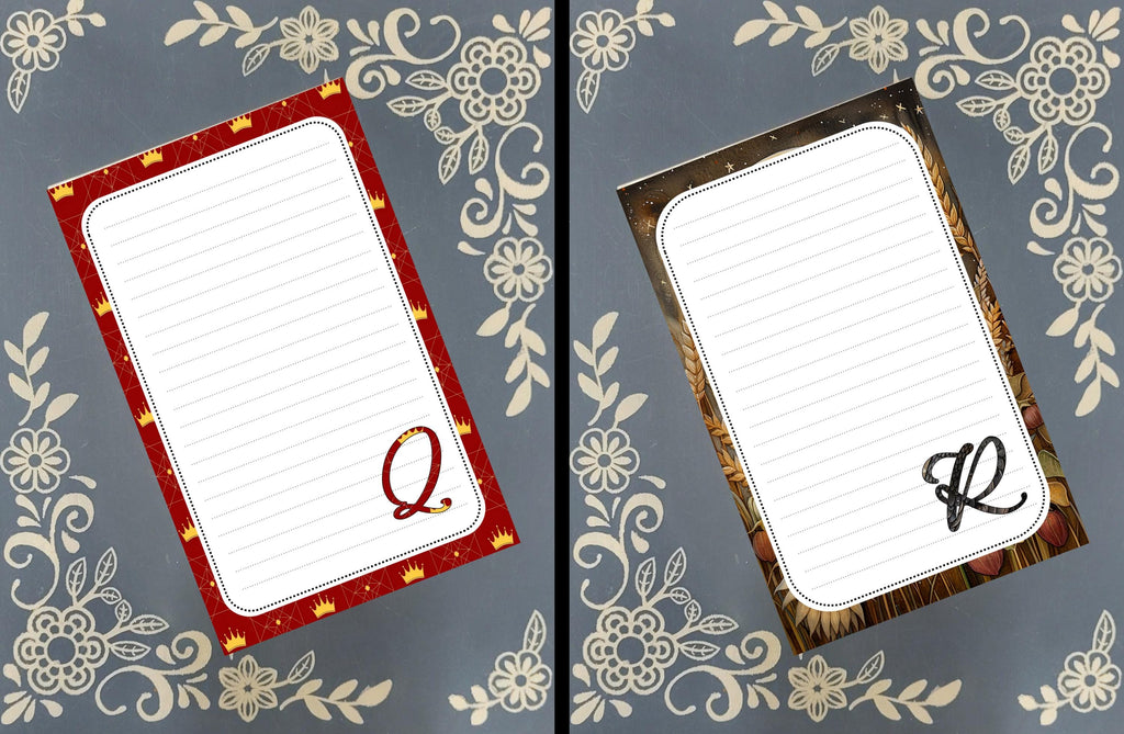 Personalized ABC Animal Notepad, Monogram Stationery