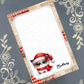 Personalized Grumpy Cat Christmas, Winter, Holiday, Notepad Stationery