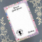 Personalized Dearest Gentle Reader, pink, Notepad Stationery