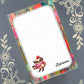 Personalized Fancy Chicken with Coffee, Notepad Stationery