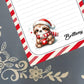 Personalized Christmas Sloth with heart mug, Christmas, Holiday, Notepad Stationery
