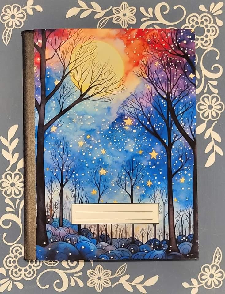 Night Sky 2, Covered Notebook