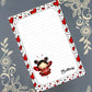 Personalized Love Bug, Valentine's Day, Hearts & Roses, Notepad Stationery