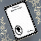 Personalized Pride & Prejudice, Obstinate Headstrong Girl, Elizabeth Bennett, Notepad Stationery
