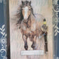 Horse, brown, running, Covered Notebook