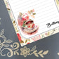 Personalized Tea Time, Rose Tea Cup, Notepad Stationery