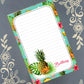 Personalized Pineapple 1, Notepad Stationery