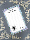Personalized Dearest Gentle Reader, blue, Notepad Stationery