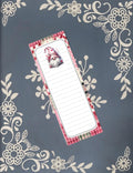 Gnome, Pink Hearts, Magnet Notepad List Pad