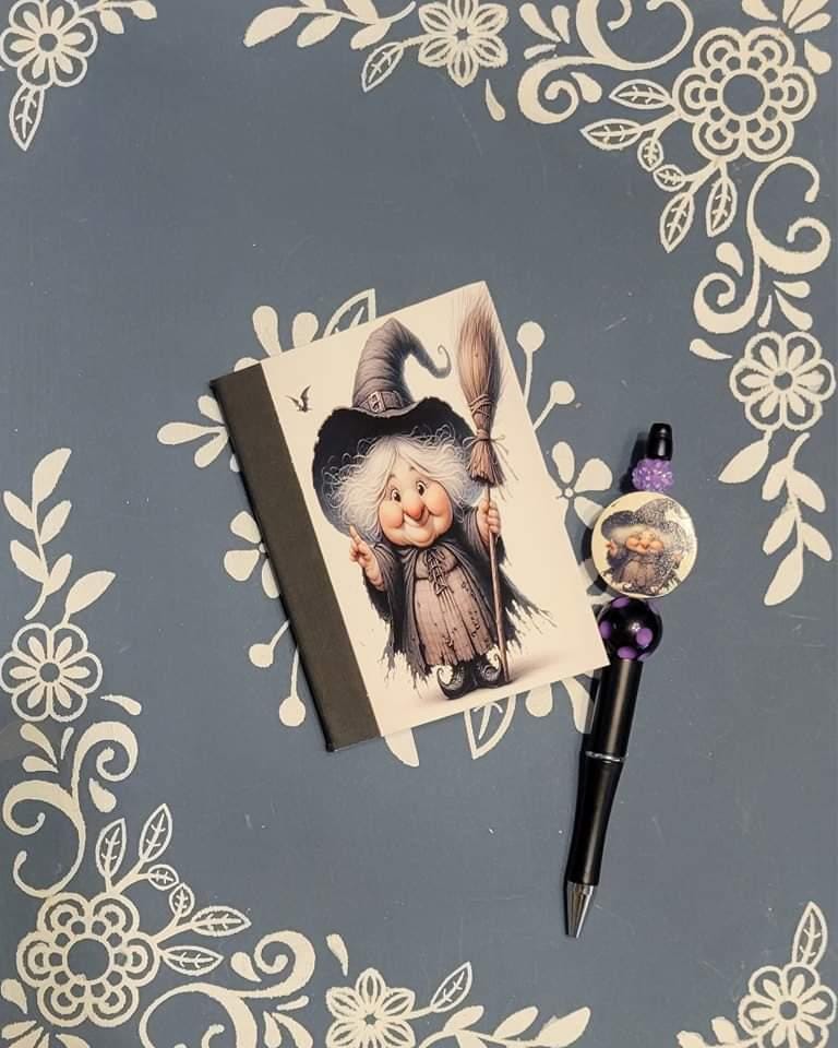 Witch, Old Witch Covered Notebook