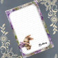 Personalized Bunny with Lilac, Notepad Stationery