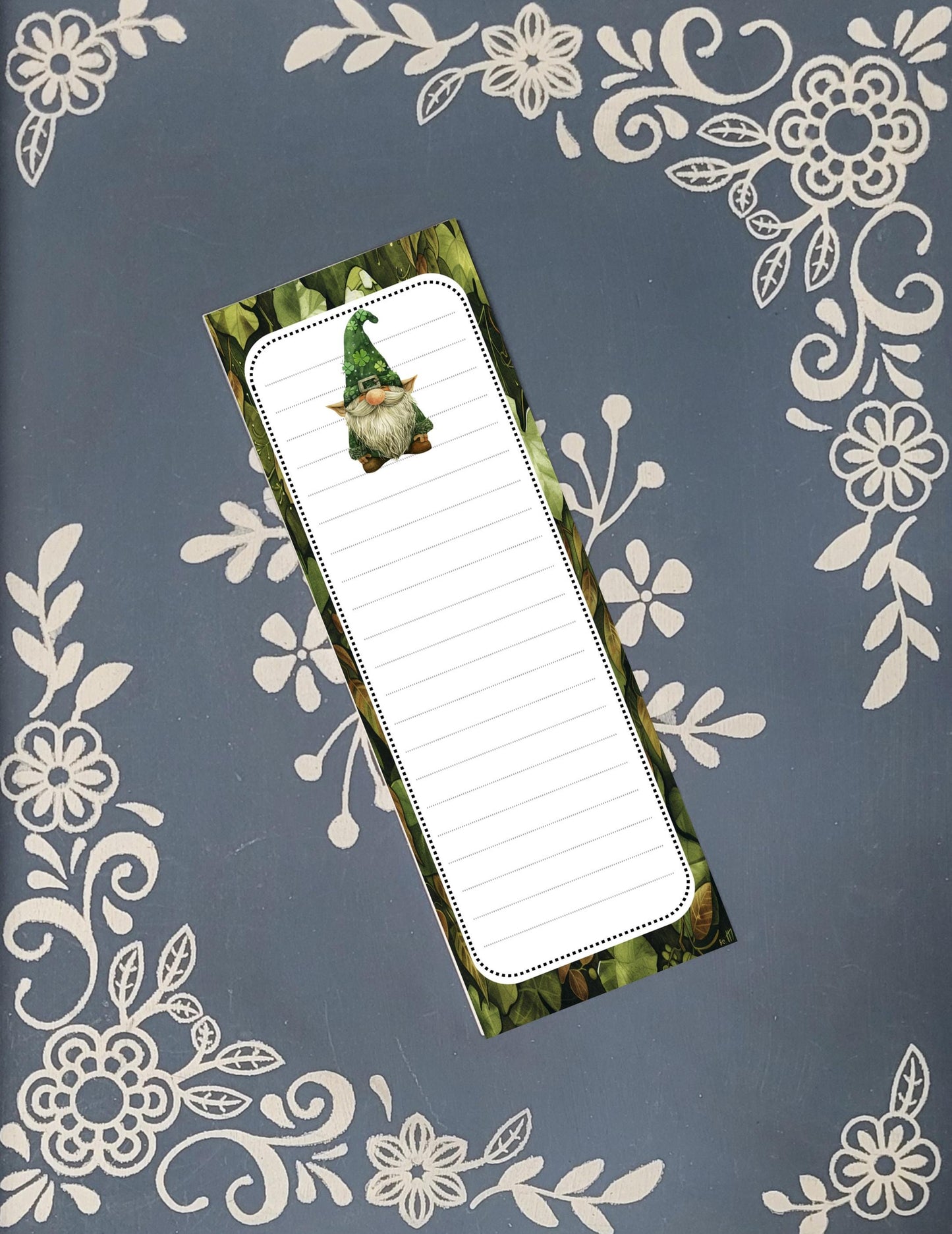 St. Patrick's Day, Green Gnome, Magnet Notepad List Pad