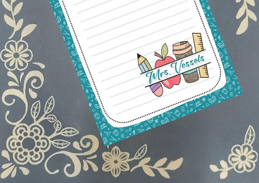 Personalized Teacher #1, Notepad Stationery