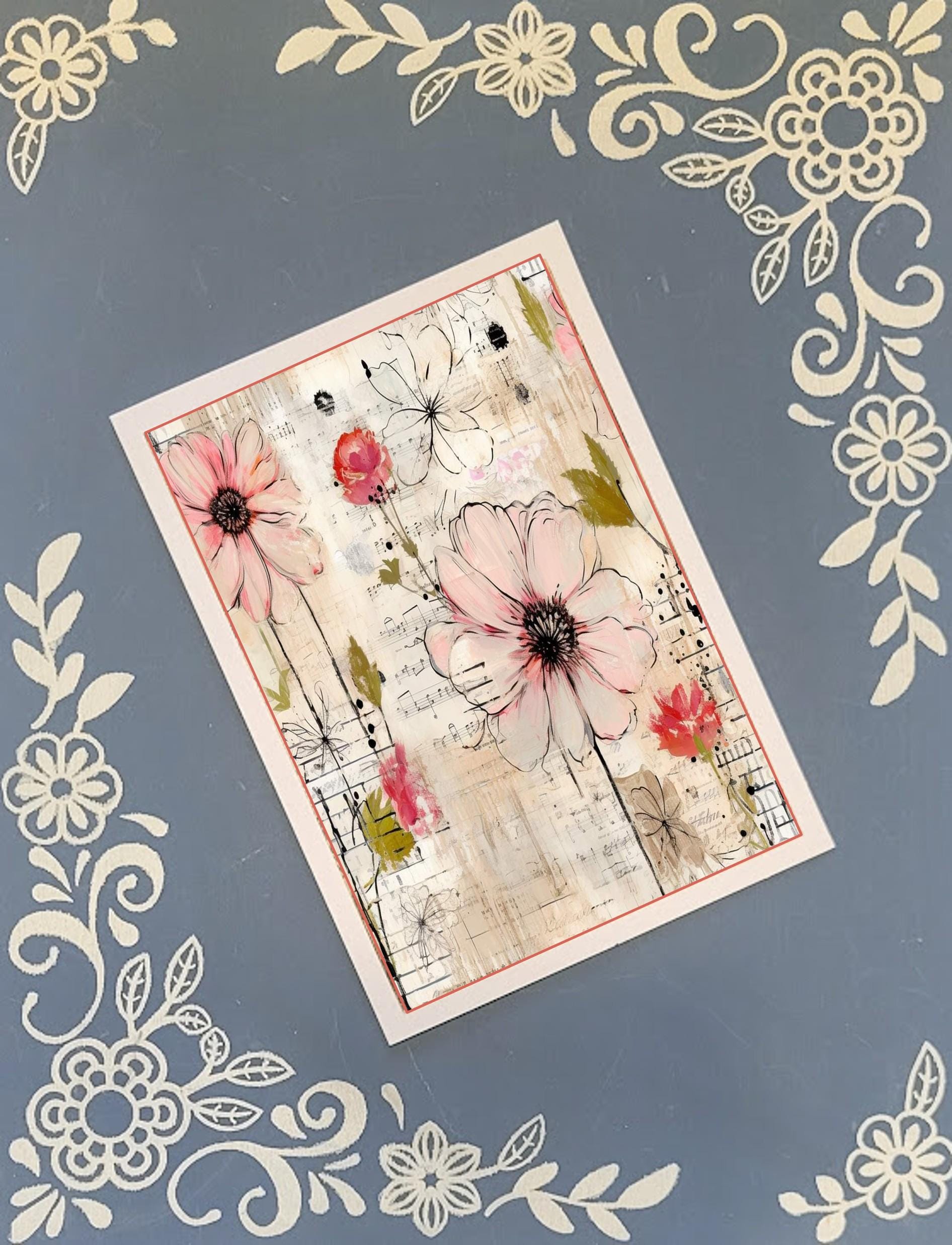 Flowers, Greeting Card Bundle, 5x7 with Envelopes