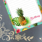 Personalized Pineapple 1, Notepad Stationery