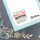 Personalized Amazon, Here Comes Amazon..., Prime, Christmas, Winter, Holiday, Notepad Stationery