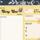 Busy Bee Daily Planner | Aesthetic Bee Productivity Notepad