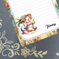 Personalized Pig at the Beach, Notepad Stationery