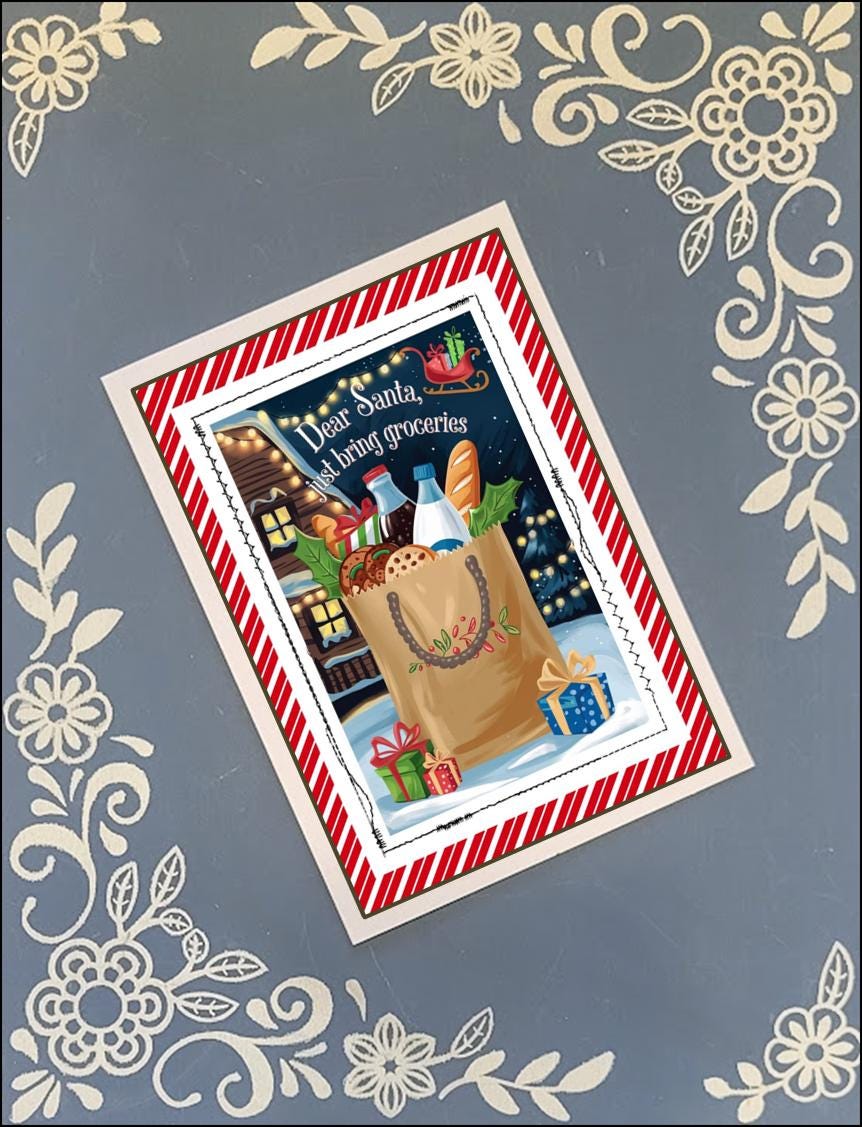 Christmas, Funny, Greeting Card Bundle, 5x7 with Envelopes