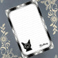 Personalized Grumpy Cat, Black Cat, Notepad Stationery