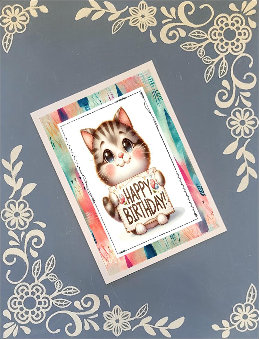 Cute Happy Birthday Animals 1, Greeting Card Bundle