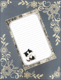 Personalized Cat Black & White Kitten, Notepad Stationery